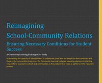 Reimagining School-Community Relations, a case study from Community Learning Exchange